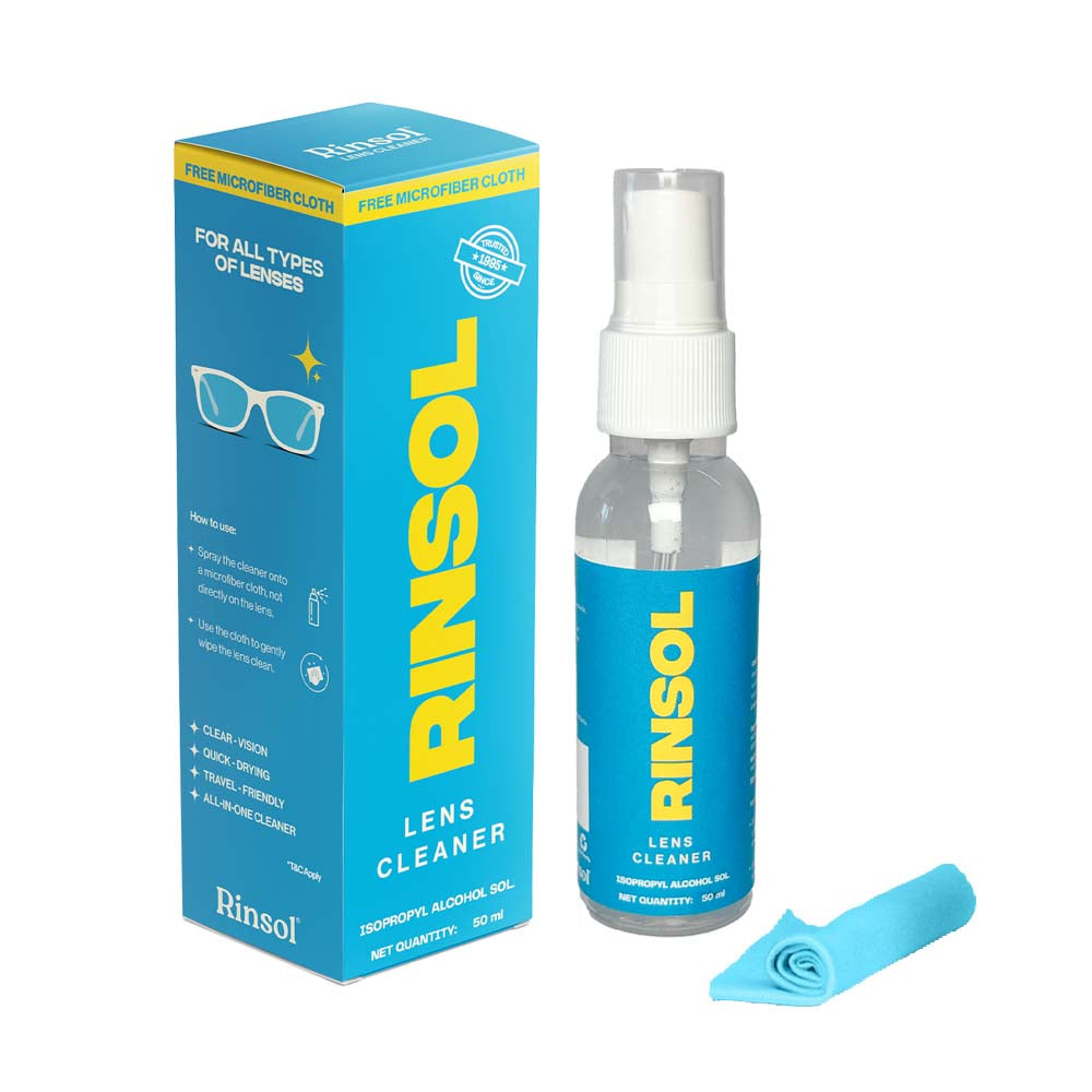 Rinsol Lens Cleaner Kit + 1 Microfiber Cloth
