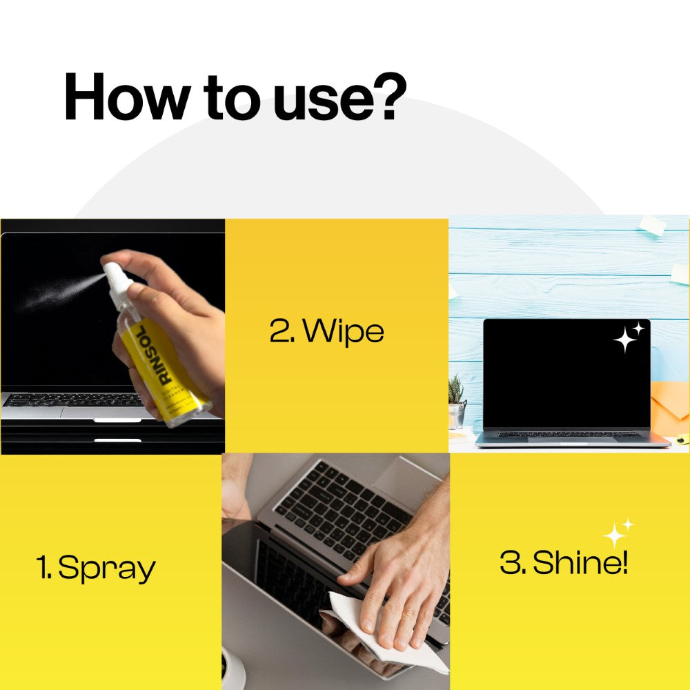 Rinsol Digital Cleaner Kit + 1 Microfiber Cloth