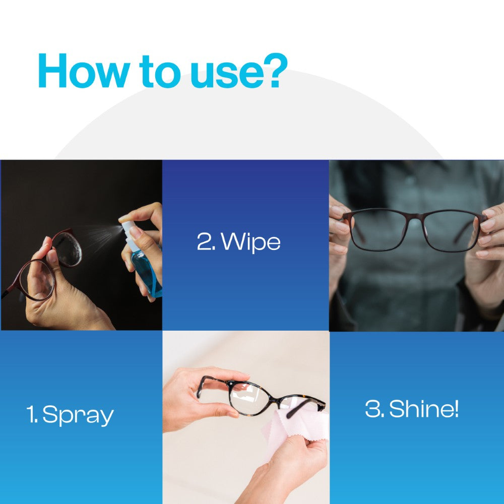 Rinsol Lens Cleaner Kit + 1 Microfiber Cloth