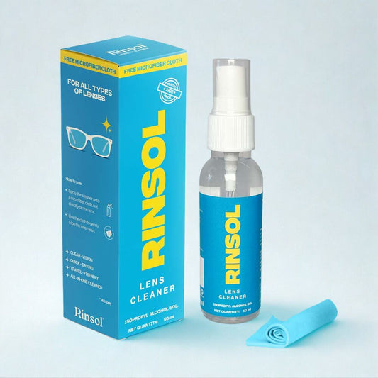 Rinsol Lens Cleaner Kit + 1 Microfiber Cloth