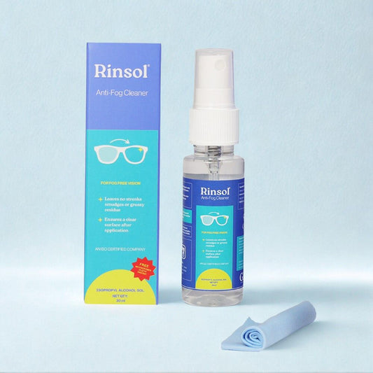 Anti-Fog Cleaner Kit 30ml with Free Microfiber Cloth