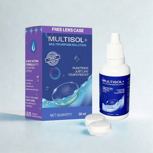 MULTISOL PLUS Contact Lens Multipurpose Solution + 1 FREE Lens Case